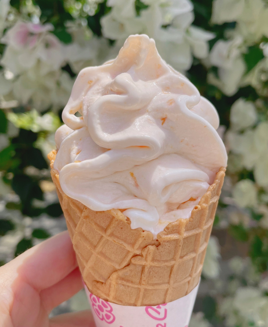 パパイヤのソフトクリーム